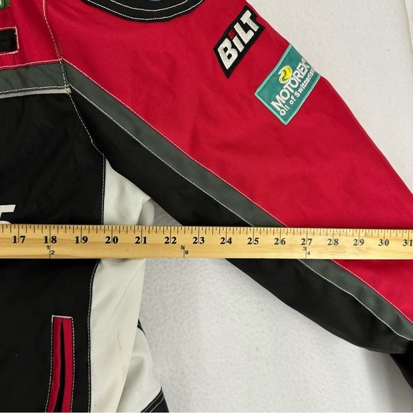 Bilt Racer Biker Jacket Patches Men’s XL Black - Picture 7 of 13